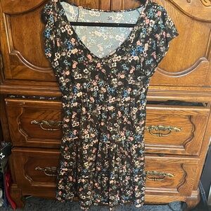 Floral V-Neck Dress